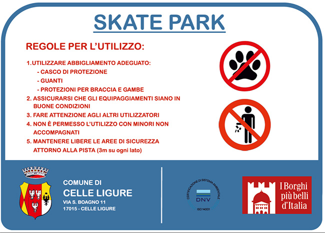 regole pista skate